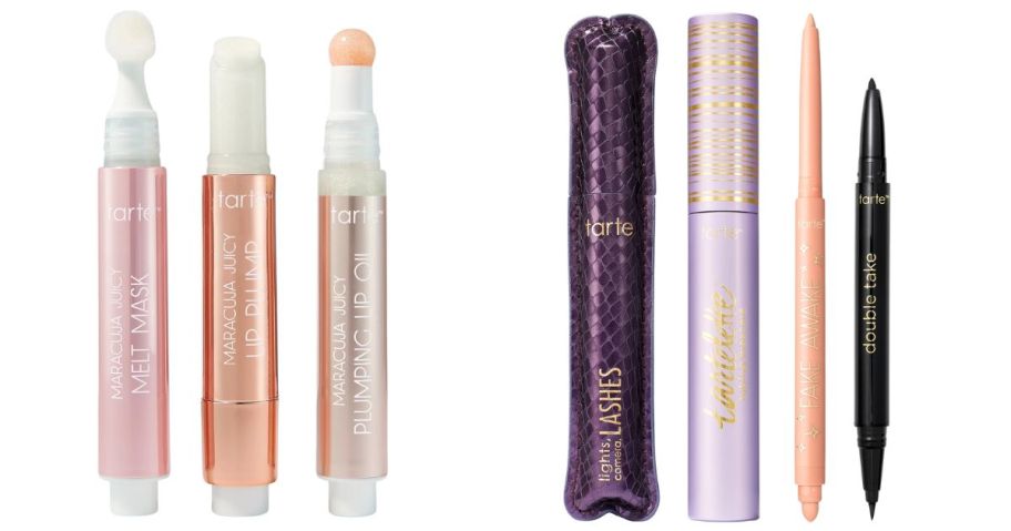 tarte lil' Treats Maracuja Juicy Lip Trio and Showstoppers Lash & Liner Quad