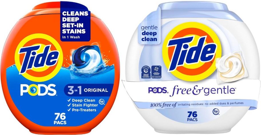 two tide pod packages