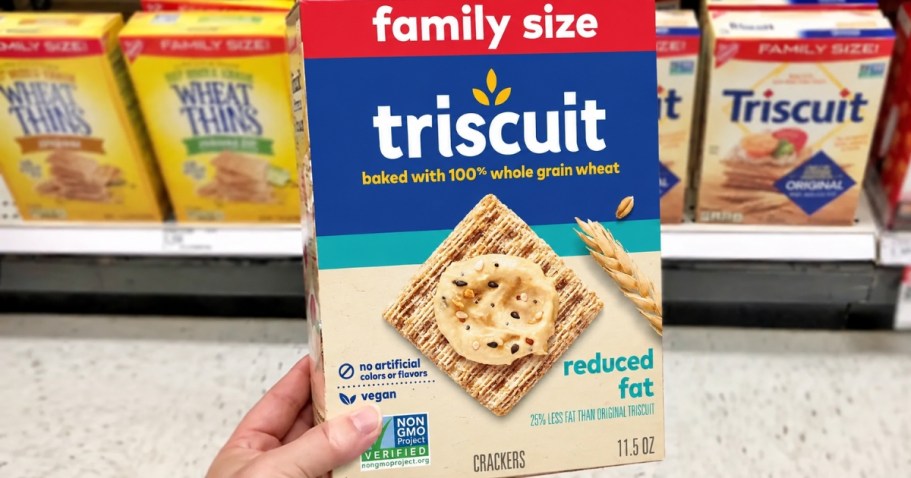 Triscuit Reduced-Fat Crackers Family Size Box Only $2.50 Shipped on Amazon