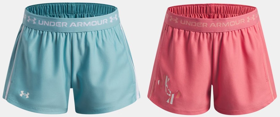 blue and pink girls shorts 