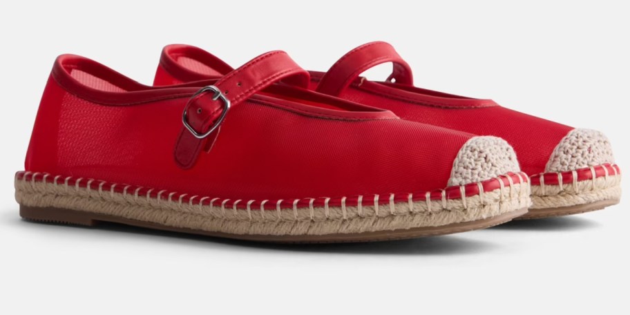 red mary jane shoes