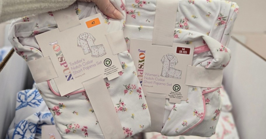 Joyspun Mommy & Me Matching Pajama Sets from $7 on Walmart.com