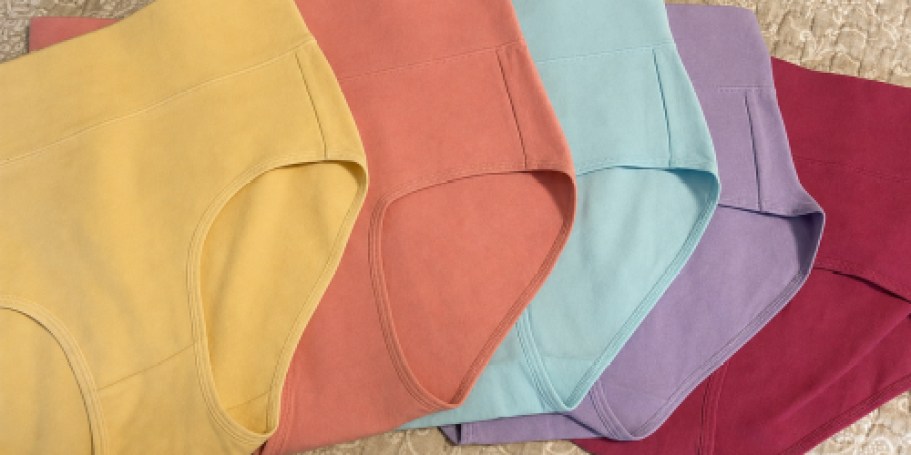 Women’s Cotton Underwear 5-Pack Only $11.99 on Amazon (Over 50K Reviews!)