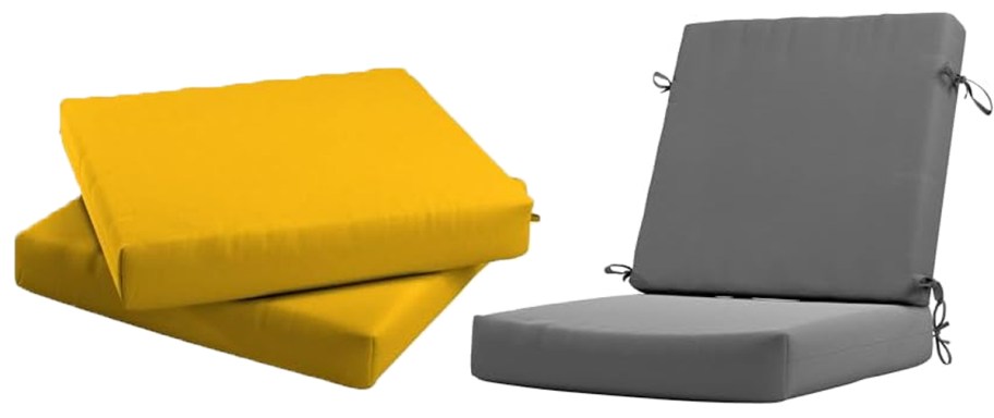 yellow and gray cushions 