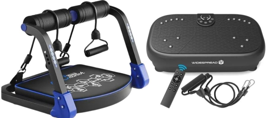 an ab machine and a vibration plate machine