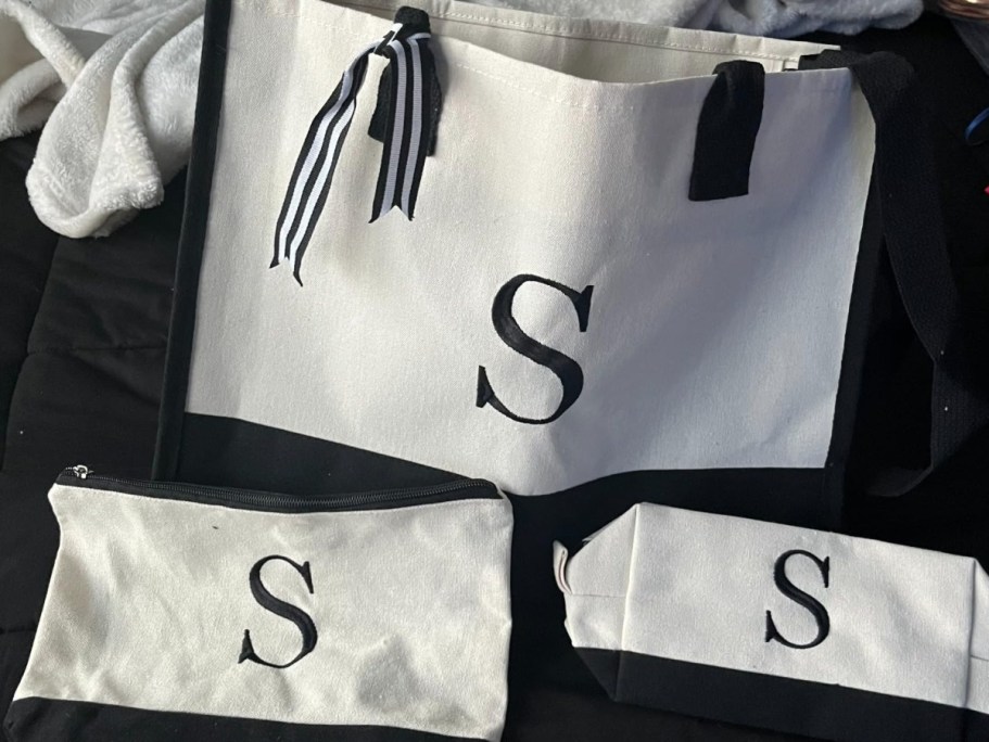 Initial Tote Bag Set Only $12.99 on Amazon (Reg. $36)