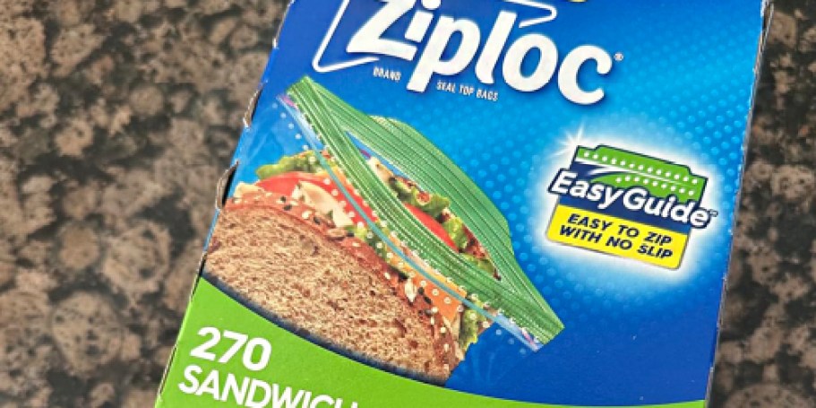 Ziploc Sandwich Bags 270-Count Box Only $5.84 Shipped on Amazon (Reg. $11)