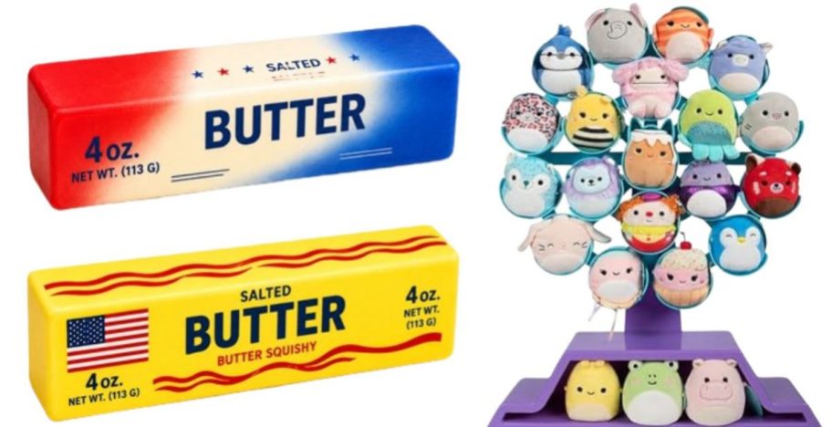 Mystery USA Butter Squishy and Squishmallow Micro Mallows Ferris Wheel Display Set 2 Pack