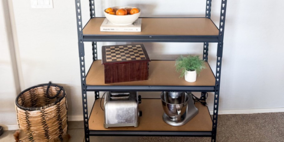 Heavy-Duty Metal Storage Shelf Just $13 Shipped