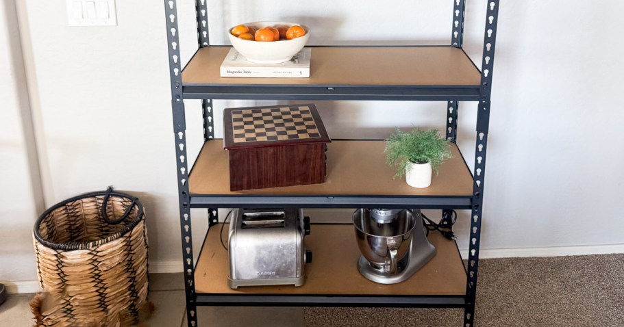 Heavy-Duty Metal Storage Shelf Just $13 Shipped