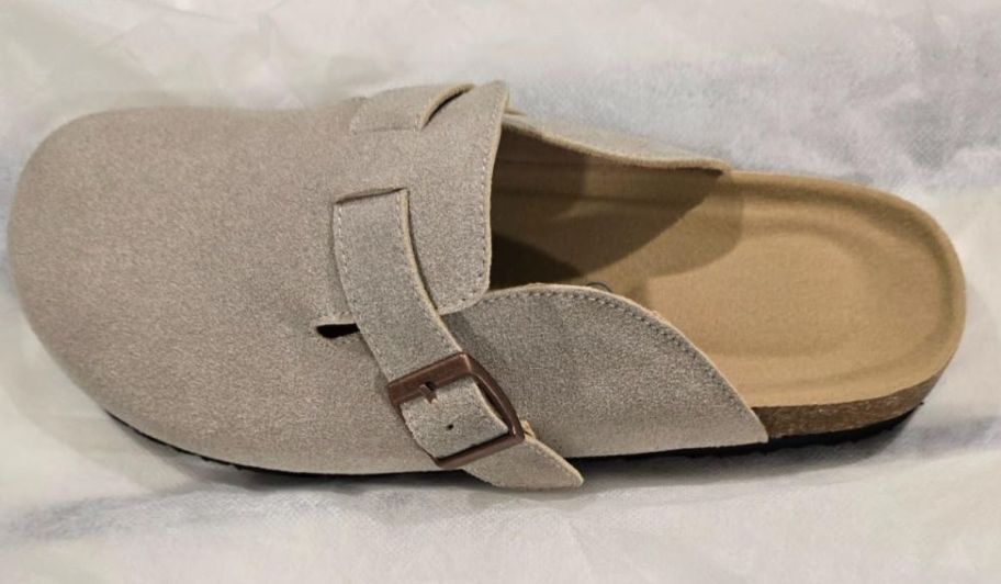 Amazon suede clogs