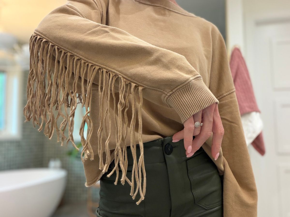 Up to 90% Off Aerie Clearance | Collin’s Fringe Sweatshirt Just $17.53
