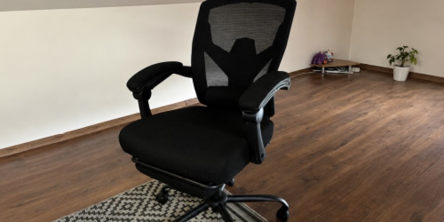 Ergonomic Office Chair w/ Footrest Just $50.89 Shipped (Reg. $190)
