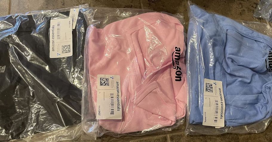 Up to 80% Off Amazon Essentials Clothing + Free Shipping for Prime Members