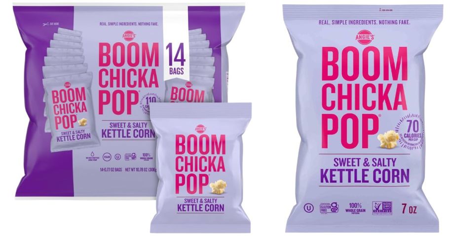 two Angie's BOOMCHICKAPOP packages
