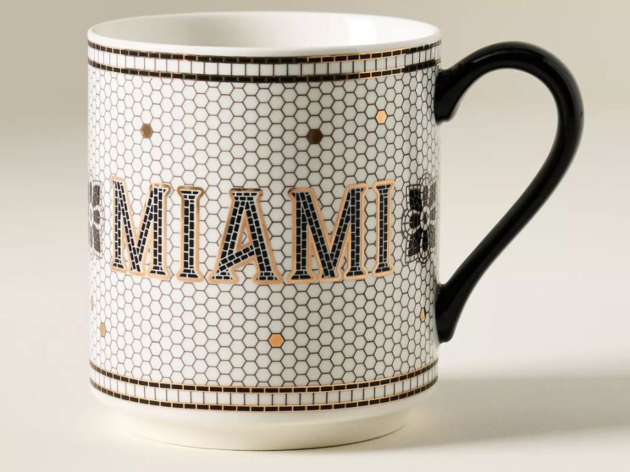 Anthropologie Mugs with MIAMI on it