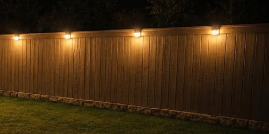 Wait… FOUR Outdoor Solar Motion Lights Only $16.99 on Amazon?!