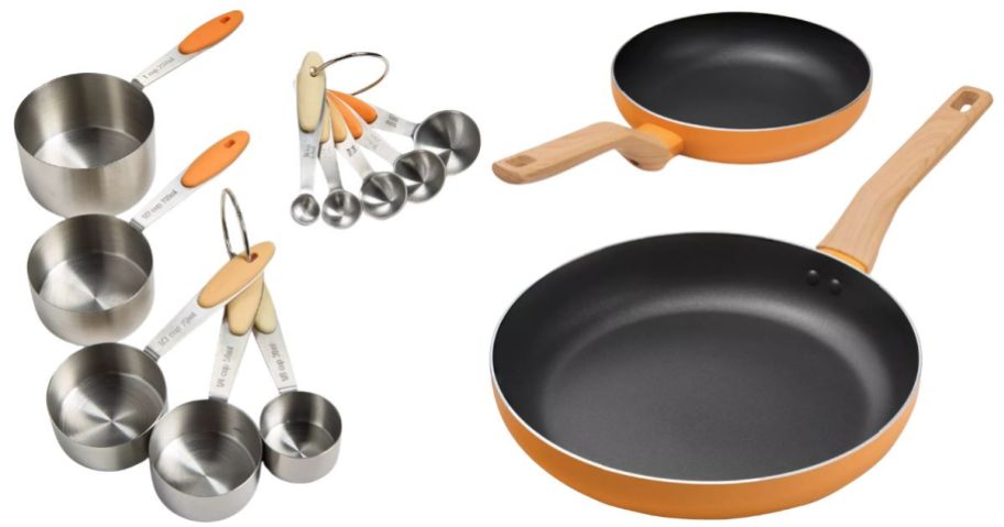 Arch Studio 10-Piece Measuring Set and Nonstick 2-Piece Frypan Set