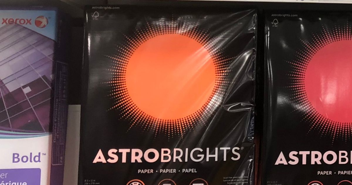Staples School Supplies from 25¢ + FREE Astrobrights Colored Paper w/ Purchase ($5 Value)