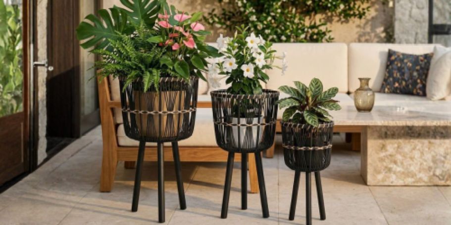 Wicker Planter Stand 3-Piece Set Only $35.99 Shipped on Wayfair.com (Reg. $100)