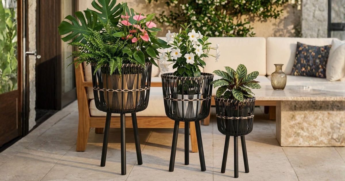 3-Piece Wicker Planter Stand Set Only $38.99 Shipped on Wayfair.com (Reg. $104)