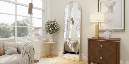 50% Off Arched Floor Mirror – Just $39.99 Shipped on Walmart.com