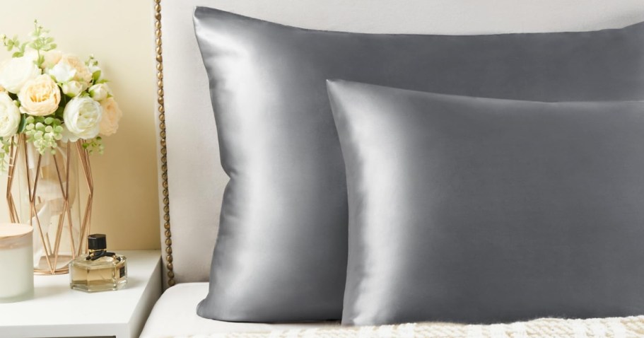 TWO Satin Pillowcases Just $3.35 on Amazon