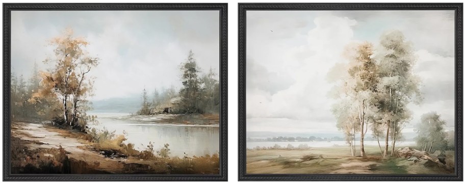 Belle Maison Landscape Wall Art Under Glass 2-Piece Set 2