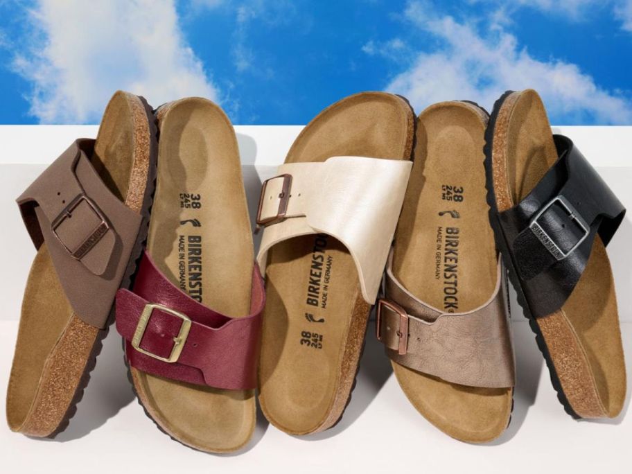 5 Birkenstock Catalina Sandals in different color options