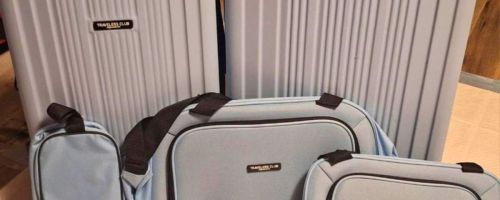 Macys Blue luggage 5-piece set