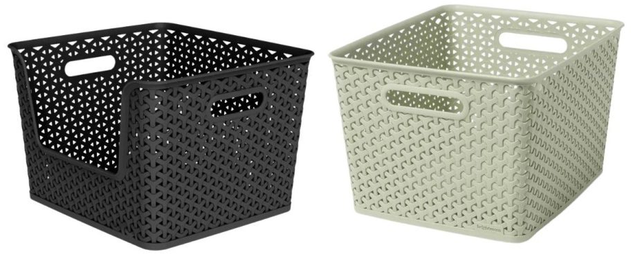 two Brightroom Y-Weave Storage Baskets