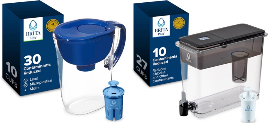 brita pitcher and dispenser with filters
