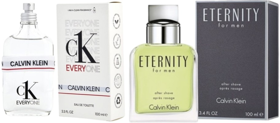 two mens colognes by calvin klein