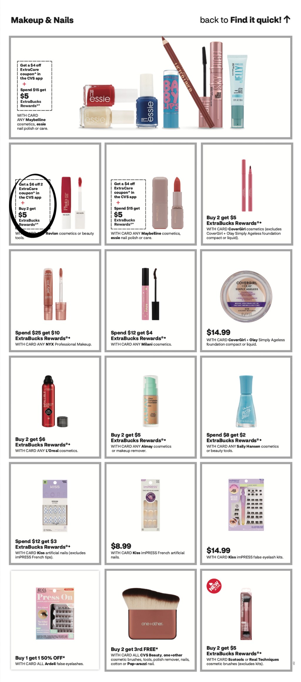 page from CVS ad