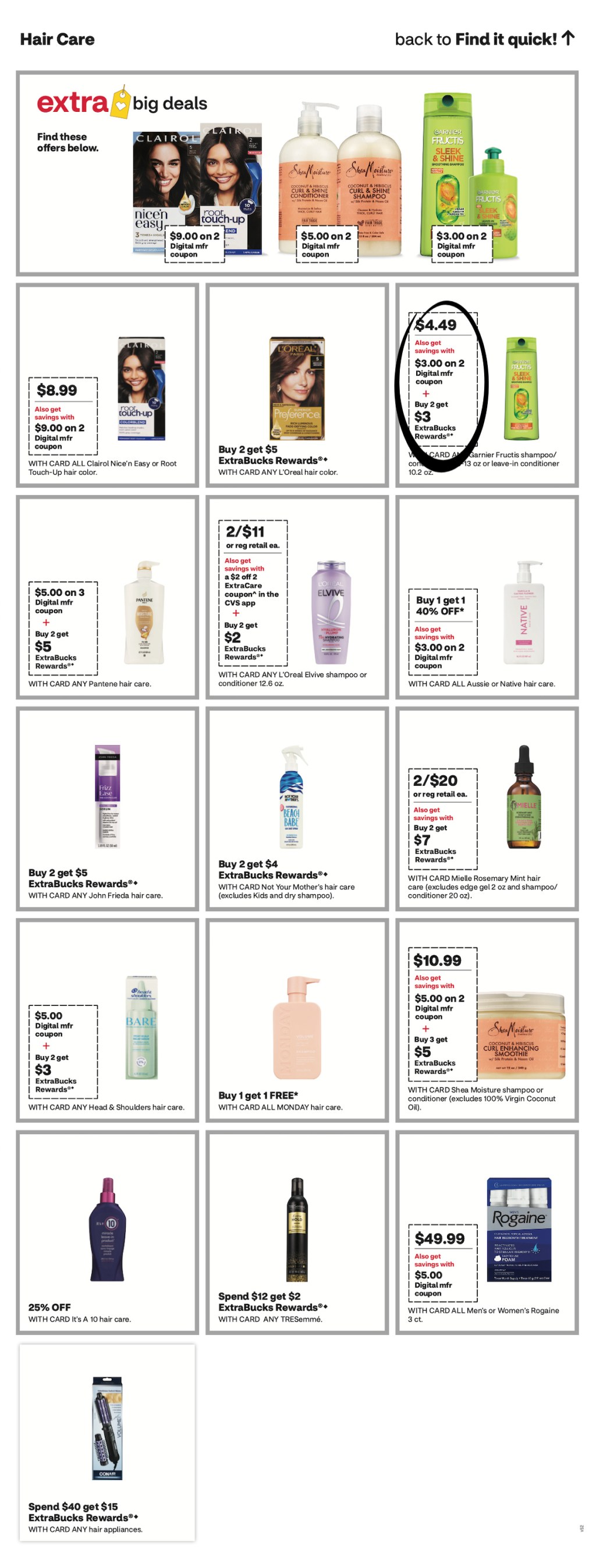page from CVS ad