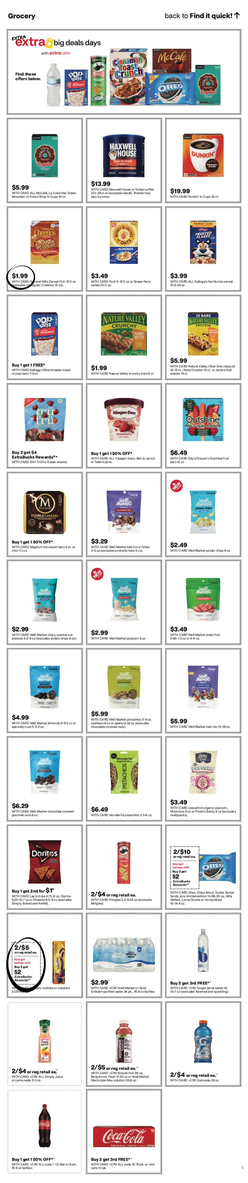page from CVS ad