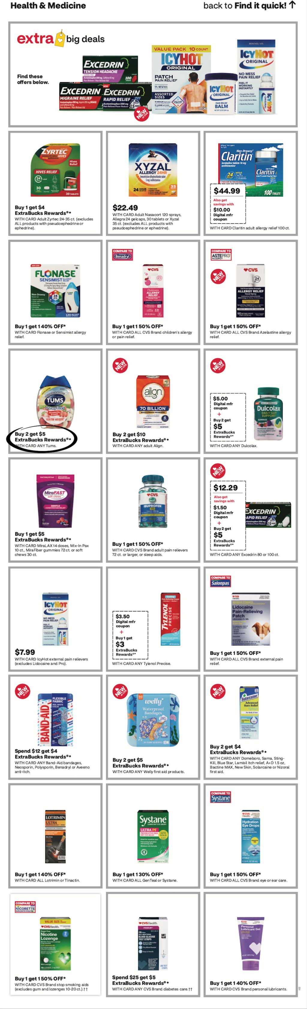 page from CVS ad