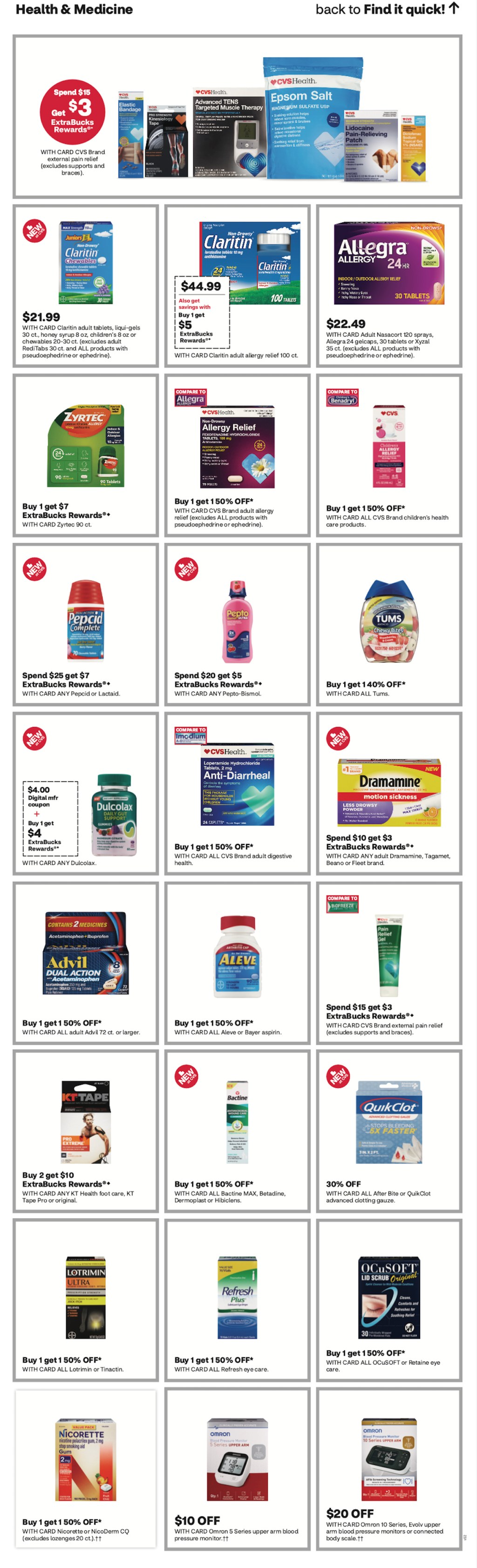 page from CVS ad