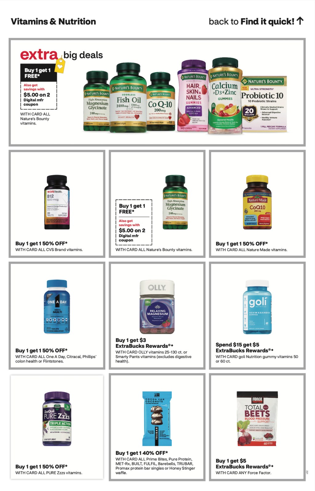 page from CVS ad