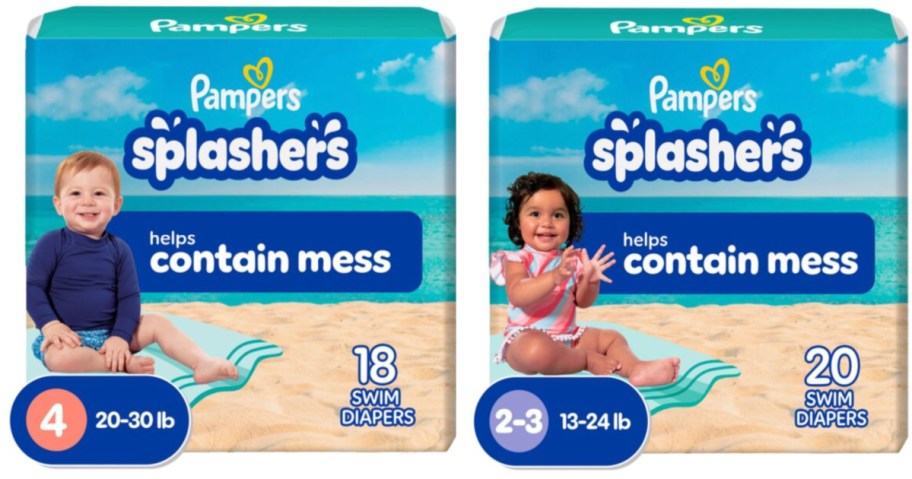 2 packs of swim diapers
