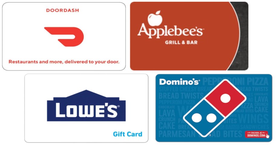 four gift cards