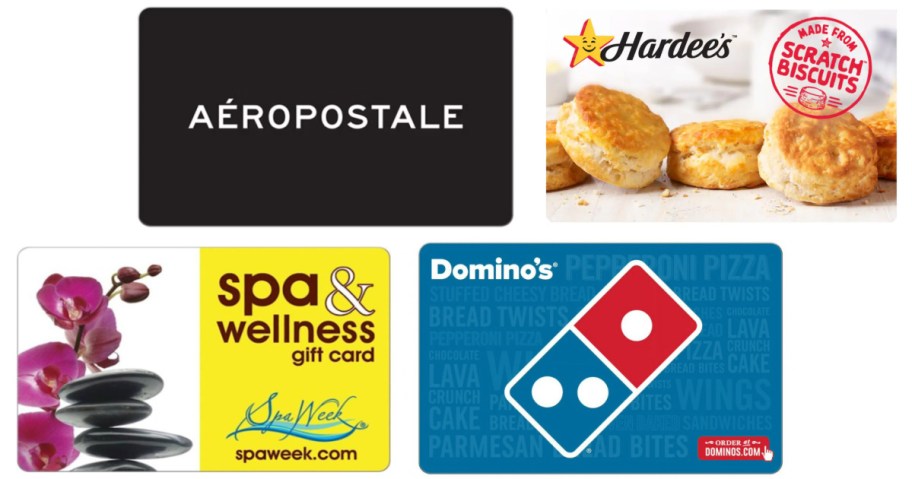 4 gift cards