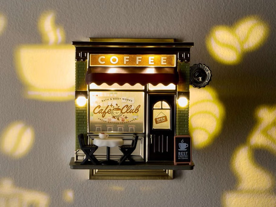 Coffee Shop Projector Nightlight Wallflower Plug