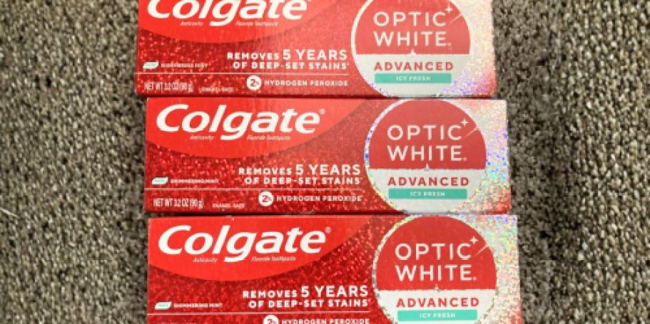 Colgate Optic White Toothpaste 3-Pack Just $6 Shipped on Amazon (Reg. $15)