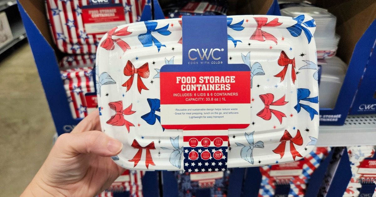 Patriotic Food Storage Containers 6-Piece Sets Only $3.50 on Walmart.com