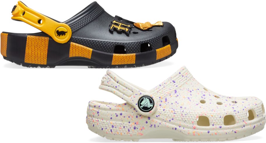 harry potter and paint splatter clogs