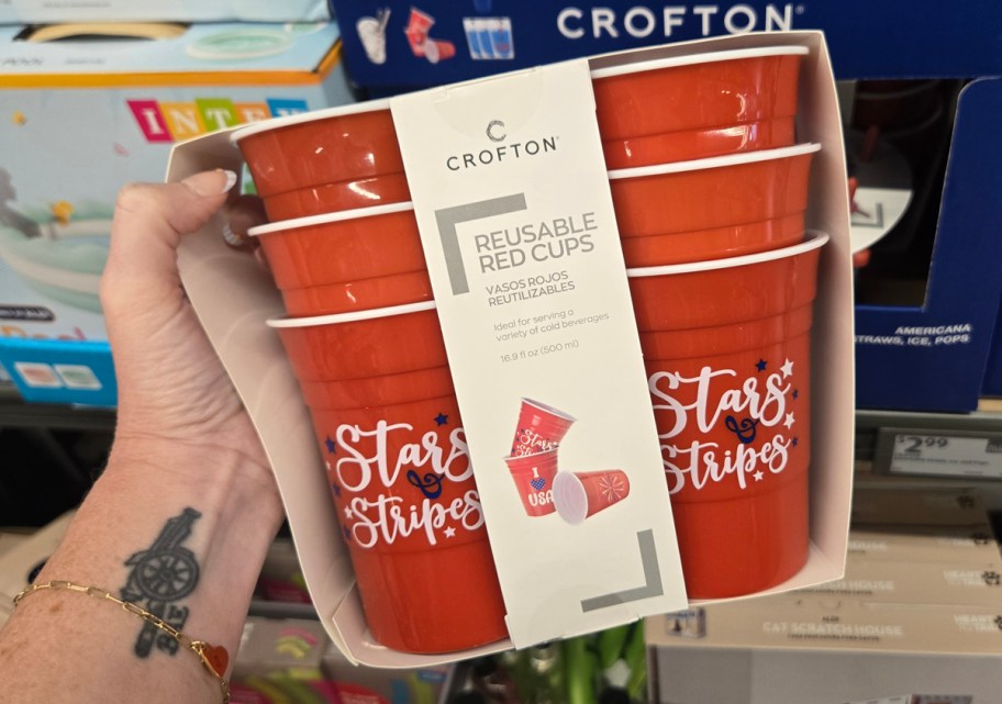 Crofton Reusable Red Cups