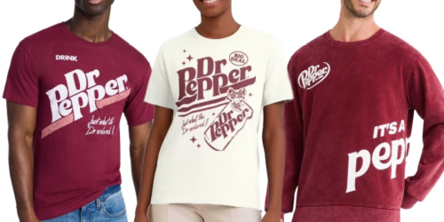 Walmart Has Fun Dr. Pepper Clothing – Tees, Sweatshirts, Pajamas, & More!