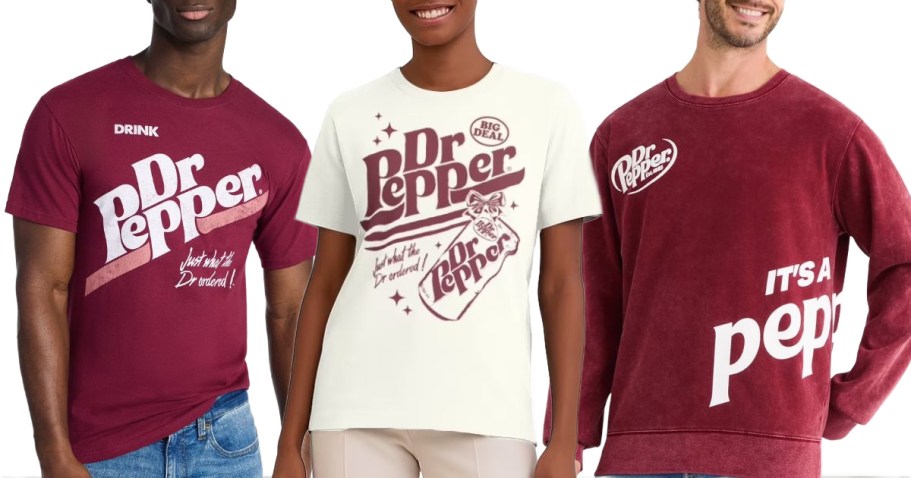 Walmart Has Fun Dr. Pepper Clothing – Tees, Sweatshirts, Pajamas, & More!