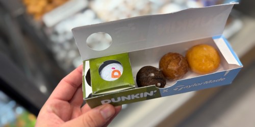 Dunkin’ Munchkins Golfball Sleeve Available Now (+ Score a FREE Tee Cup Holder on 6/18)
